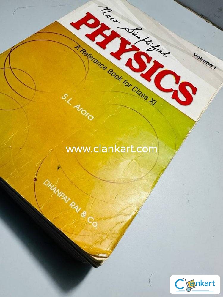 Volume　Condition　In　1'　Excellent　Book　Physics　Simplified　11　Arora　Class　Buy　At　'SL　New
