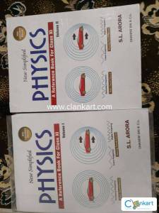 S.L Arora Physics for class 11 both volume 1 and 2 ( 2024 Edition)