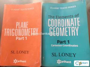 SL Loney Coordinate geometry and plane trigonometry 2 books