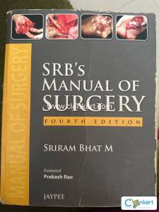 SRBs Manual of Surgery  4th Edition  Jaypee  Excellent Condition