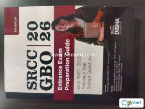 SRCC GBO 2026 (5th edition) with 2021-2025 pyq. By DISHA Publication