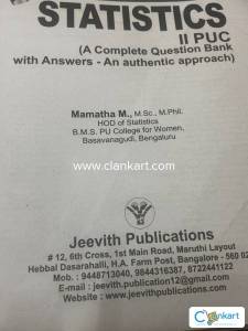 STATISTICS II PUC JEEVITH