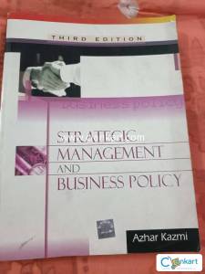 STRATEGIC MANAGEMENT AND BUSINESS POLICY