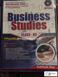 SUBHASH DEY Business Studies for Class XII