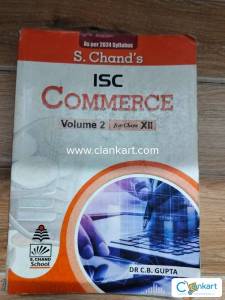 S. Chand's ISC commerce volume 2 for class 12