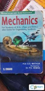 S Chand Mechanics by D S Mathur for BSc