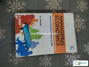 S. Chand - Managerial economics book by hl Ahuja (never used)