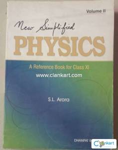 S L Arora class 11 volume 1,2 physics book