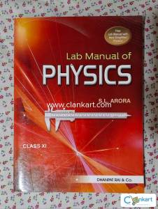 S L Arora physics LAB Manual class 11