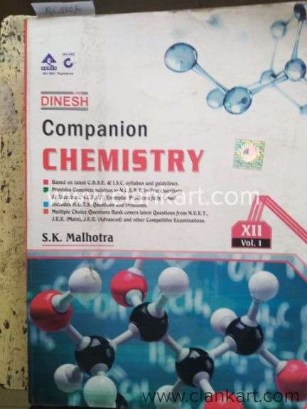 Sale Dinesh Companion Chemistry for XII Vol I VolII