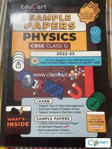Sample Papers of Physics for class 12 (Includes topper answers )