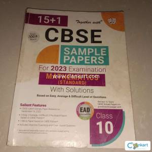 Sample paper for class 10 maths