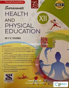 Saraswati Health and Physical Education textbook for Class XII, writte