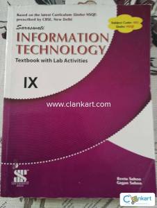 Saraswati Information Technology textbook with lab activities class 9