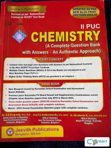 Second, second PUC chemistry, a complete question bank with answers