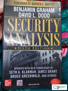 Security Analysis Sixth Edition by Benjamin Graham (Hardcover)