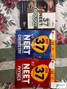 Set of 3 PYQ books for NEET for Physics Chemistry and Biology Past 37