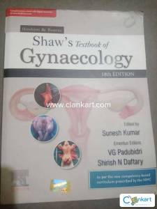Shaws textbook of gynaecology 18 th edition