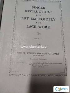 Singer instructions for art embroidery and lace making