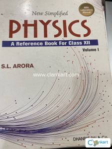 Sl arora class 12th physics volume 1 and 2 both in good condition