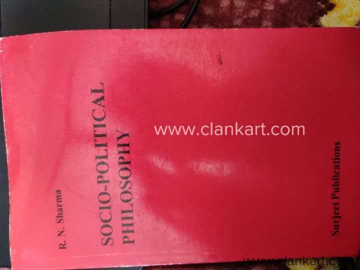 Socio-political philosophy by RN Sharma for UPSC