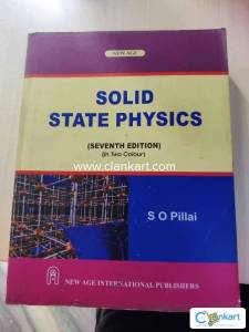 Solid State Physics By SO Pillai