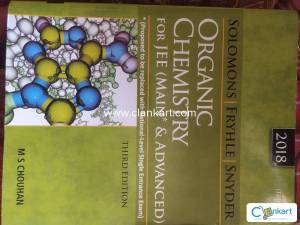 Solomon Fryhle Snyder organic chemistry for jee mains and advance