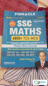 Ssc PINNACLE previous year TCS maths book 2021 September
