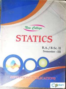 Statics Book B.Sc second year third semester