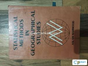 Statistical Methods in Geographical Studies by Aslam Mahmood