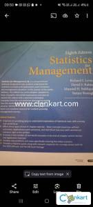 Statistics for Management
