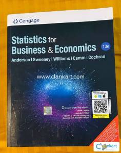 Statistics for Business & Economics CENGAGE BOOK SPOTLESS