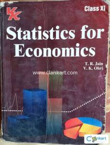 Statistics for Economics TR Jain & VK Ohri Class XI good condition