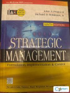 Strategic Management by Pearce and Robinson