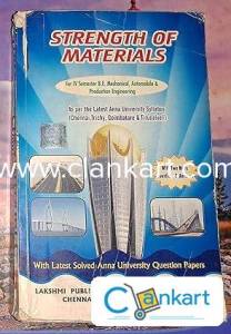 Strength of Materials - Anna University - IV SEMESTER - Dr G Senthil