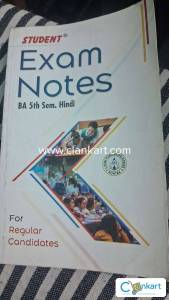 Students Exam notes for b.a. 5th sem