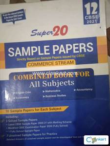 Super 20 Sample Papers Commerce Stream for Class 12th