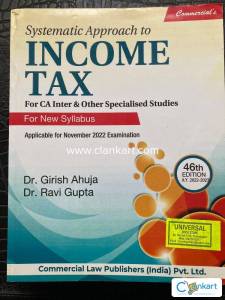 Systematic Approach to INCOME TAX For CA Inter