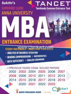 TANCET MBA entrance examination superior guide english