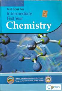 TEXT book for INTERMEDIATE FIRST YEAR CHEMISTRY