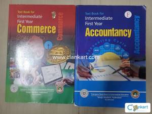 TG Intermediate 1st Year Commerce & Accountancy Telugu Akademi TBs
