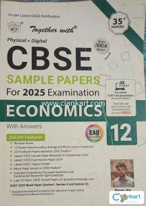 TOGETHER WITH ECONOMICS CLASS XII 12 CBSE SAMPLE PAPERS 2025