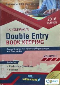 T.S.Grewal Double Entry Book for Class 12