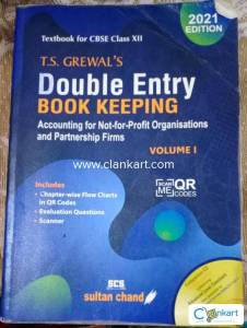 T.S. GREWAL'S DOUBLE ENTRY BOOK KEEPING VOLUME I FOR CLASS 12