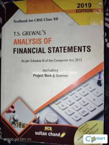 T.S. Grewal's Analysis of Financial statements for class 12