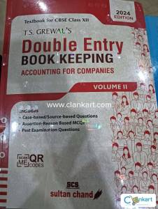 T.S Grewals double entry book keeping volume 2 accounts class 12