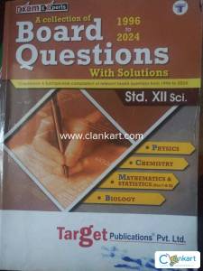 Target publications Board Questions with solutions class 12 (PCMB)