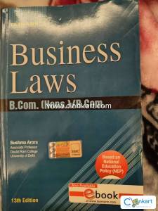 Taxman's Business laws by Sushma Arora for B.Com Sem 1st, DU
