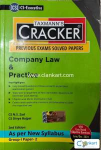 Taxmann scanner for Company Law & Practice CS Executive