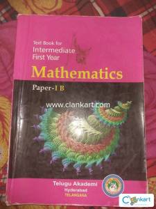 Text Book for Intermediate First Year Mathematics 1B